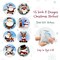 Wrapables 1.5 Inch Christmas Stickers Label Roll, Christmas Stickers for Sealing Cards, Envelopes, Gift Boxes, Festive Party Favors (500pcs), Silly Santa
